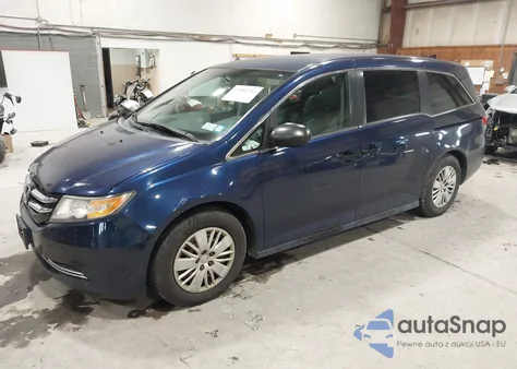 2014 Honda Odyssey Lx z USA, uszkodzony, nr VIN 5FNRL5H2XEB067764